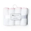 Rose Textiles - Toalhinha sólida com acabamento listrado, rosa Clearance