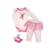 Rose Textiles Rose Têxteis - 3Pk conjunto de calças para bebê menina, balé Discount