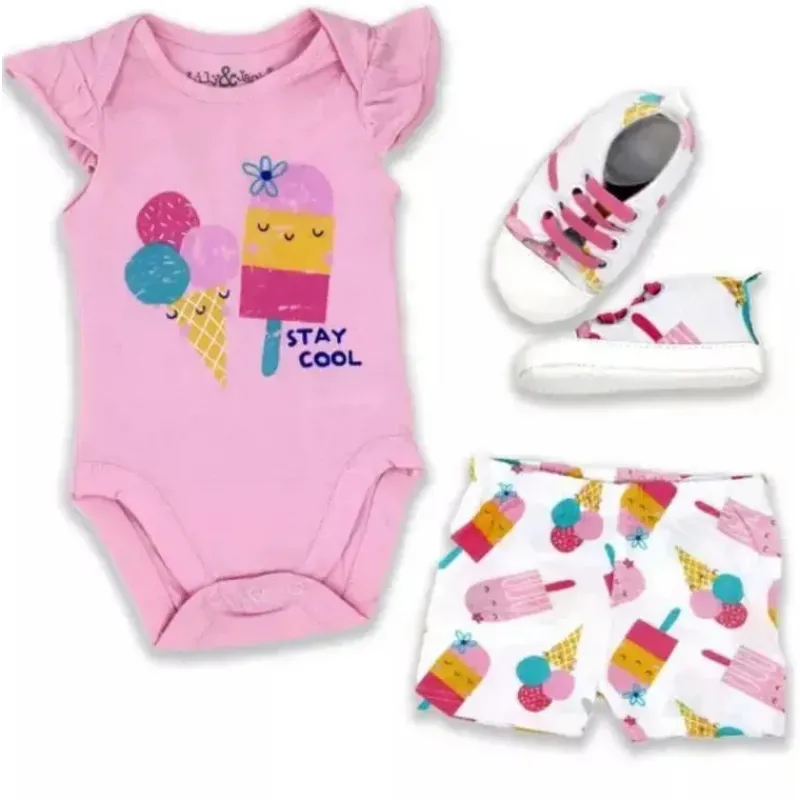 rose_txteis__pk_conjunto__SKUi2RgHxIh_0.webp Rose Textiles Rose Têxteis - 3Pk conjunto de sapatos de bebê menina, fique legal Fashion