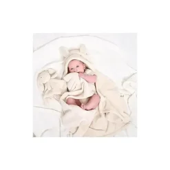 Gerber Roupa de cama - 2 peças de cobertor de segurança e conjunto de cobertor com capuz, coelho Clearance