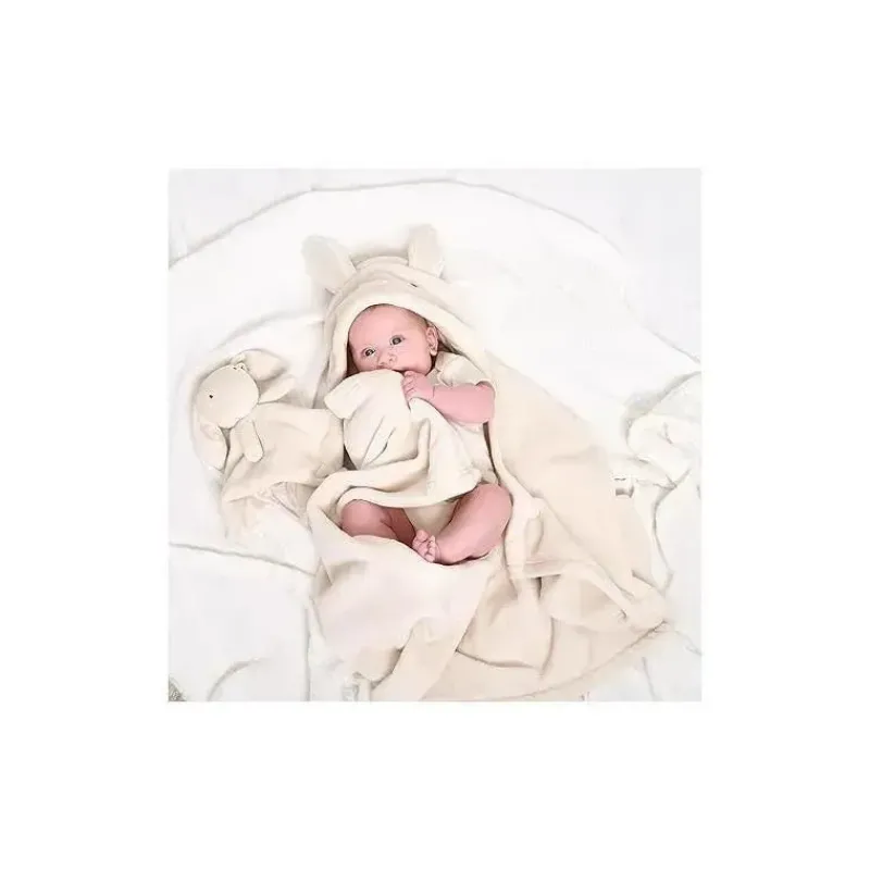 roupa_de_cama_gerber___pe_SKUBlxgfW14_3.webp Gerber Roupa de cama - 2 peças de cobertor de segurança e conjunto de cobertor com capuz, coelho Clearance