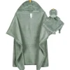 Gerber Roupa de cama - 2 peças de cobertor de segurança e conjunto de cobertor com capuz, Boy Dino Time Fashion