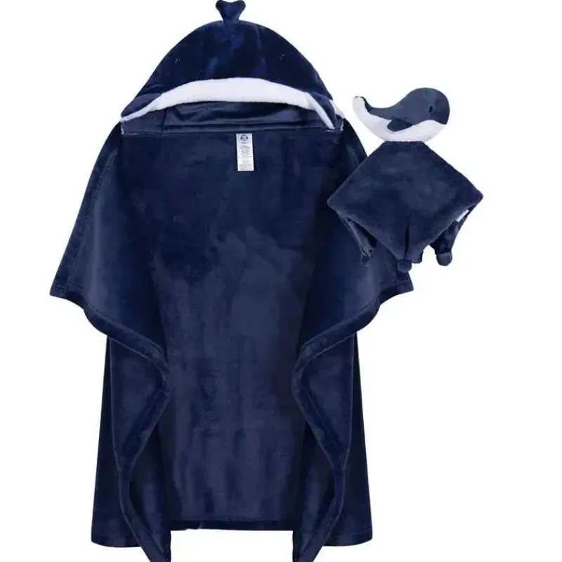 roupa_de_cama_gerber___pe_SKUl5KmWc3u_0.webp Gerber Roupa de cama - 2 peças de cobertor de segurança e conjunto de cobertor com capuz, baleia Outlet