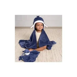 Gerber Roupa de cama - 2 peças de cobertor de segurança e conjunto de cobertor com capuz, baleia Outlet