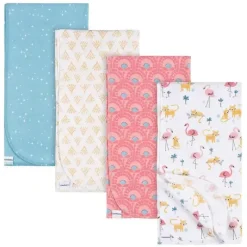 Gerber Roupa de cama - flanelas 4Pk, flamingo Sale