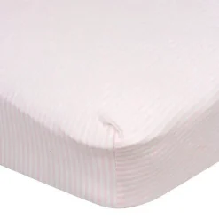 Gerber Roupa de Cama - Lençol de Berço com 1 Unidade - Listras Arco-íris de Menina Best