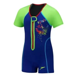 Speedo Roupa térmica UV para começar a nadar , azul safira, 3T Hot
