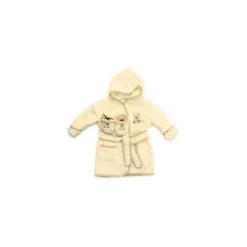 SpaSilk Roupão de banho felpudo com capuz algodão com botas - urso marrom New