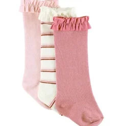 RuffleButts - 3 unidades de meias Ballet Pink, Rosy Lane e Wisteria Mauve Online