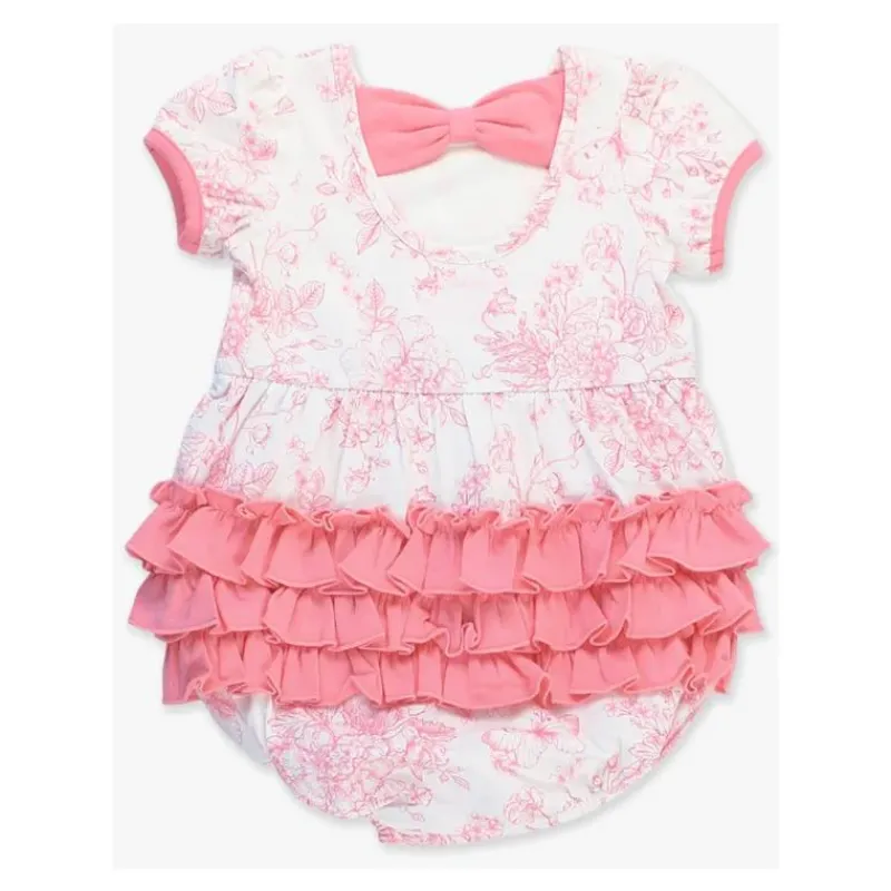 rufflebutts__baby_girl_pu_SKUSIgm2lIQ_2.webp RuffleButts - Baby Girl Puff Short Sleeve Bow Bubble Romper Sale