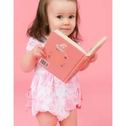RuffleButts - Baby Girl Puff Short Sleeve Bow Bubble Romper Sale
