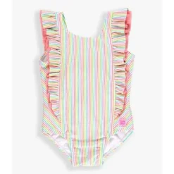 RuffleButts - Cachoeira Rainbow Seersucker One Piece Clearance