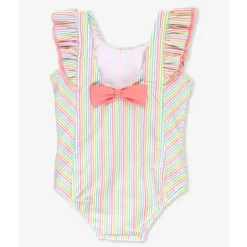 RuffleButts - Cachoeira Rainbow Seersucker One Piece Clearance