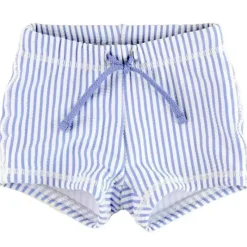 RuffleButts – Calções de banho para bebé menino azul pervinca Seersucker Outlet