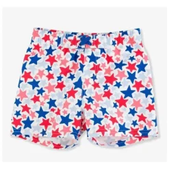 RuffleButts - Calção de banho Star Spangled branco com estrelas New