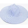 RuffleButts - Chapéu de natação Seersucker azul pervinca Online