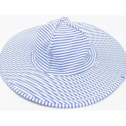 RuffleButts - Chapéu de natação Seersucker azul pervinca Online