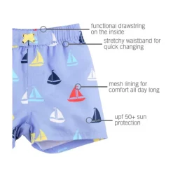 RuffleButts - Down By The Bay Swim Trunks New