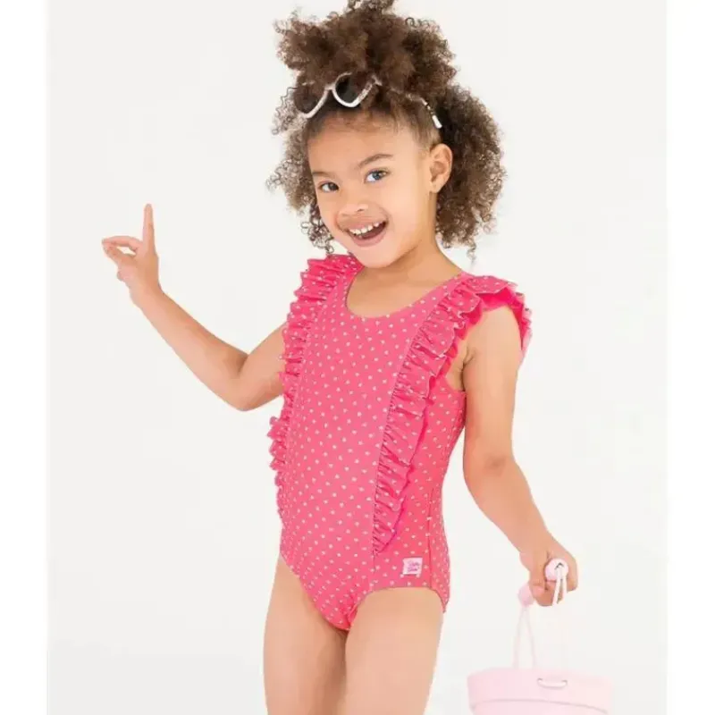 rufflebutts__hot_pink_hea_SKUxdjTTFwd_2.webp RuffleButts - Hot Pink Heart Waterfall One Piece, Rosa Outlet