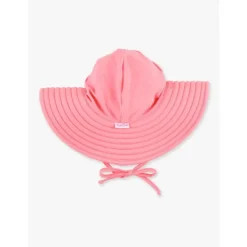 RuffleButts - Kids Swim Hat, Bubblegum Pink Hot