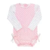 RuffleButts - Rash Guard de manga comprida para bebê menina, polca rosa Online