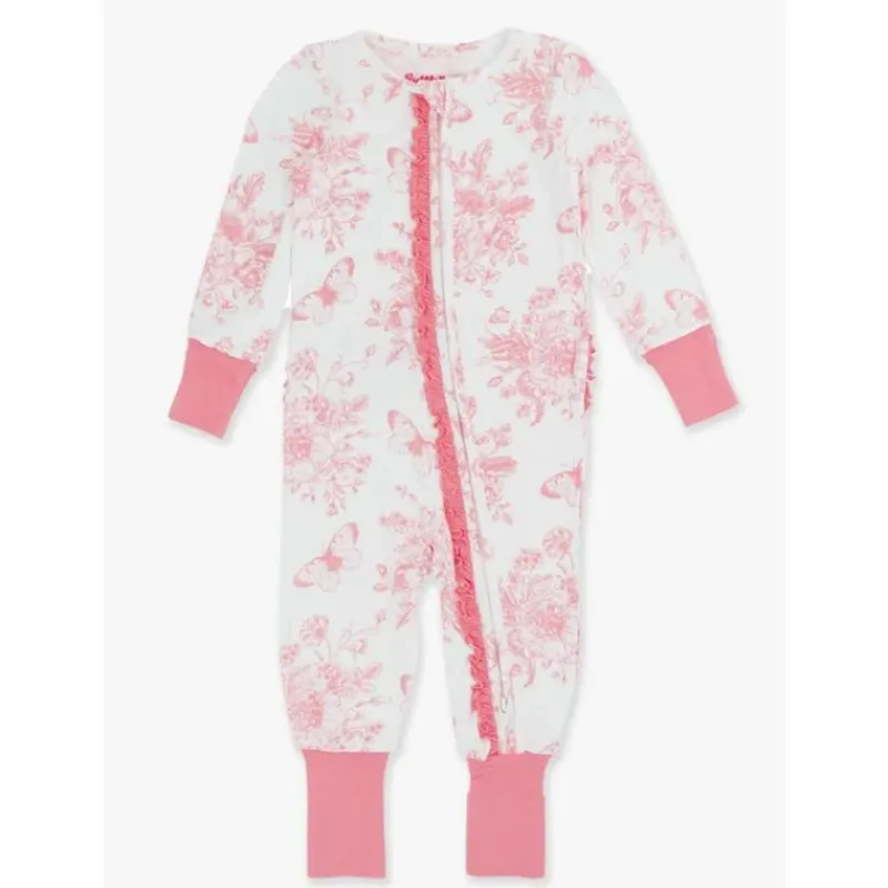 rufflebutts__ruffle_one_p_SKUCsgZaLJL_1.webp RuffleButts - Ruffle One Piece Convertible Pajamas, Bubblegum Pink New