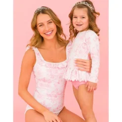 RuffleButts - Women's Ruffle One Piece, Bubblegum Pink Outlet