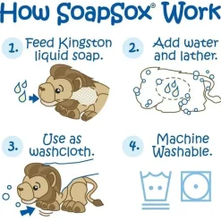 Soapsox Sabão Sox Toy Esponja Kingston O Leão Outlet