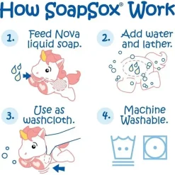 Soapsox Sabonete Sox Brinquedo Esponja Nova O Unicórnio Fashion