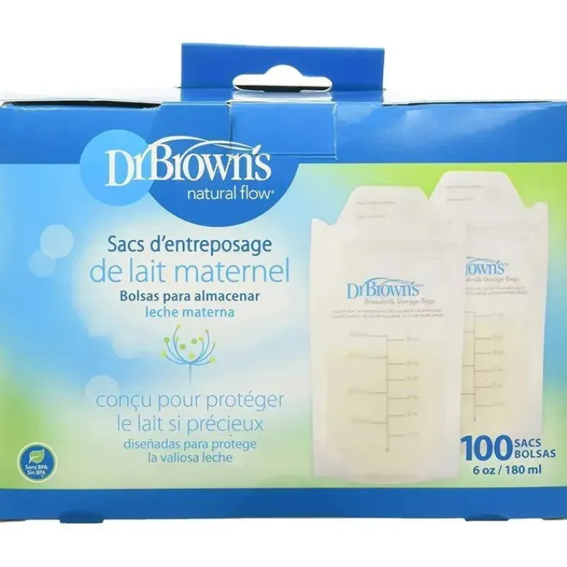 sacos_de_armazenamento_de_SKU00iACxhS_3.webp Dr. Brown's Sacos de armazenamento de leite materno do Dr. Brown 100 peças Fashion