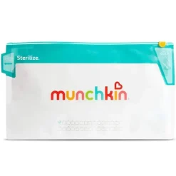 Munchkin Sacos de esterilização de garrafa jumbo , bolsas de esterilização de garrafa de microondas - 6 unidades, 180 usos Clearance