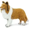 Safari Ltd . - Estatueta de Collie, figura realista de 4 cães Clearance