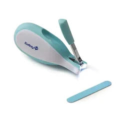 Safety 1st - Cortador de unhas para bebê sonolento com luz LED integrada, pacote com 2, as cores podem variar Fashion