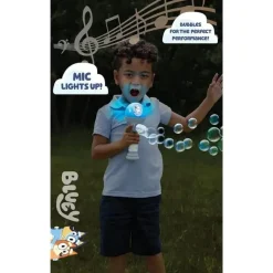Sandy Ruben - Máquina de bolhas e microfone de brinquedo para crianças pequenas BLUEY modo de dança Best