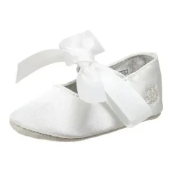 Ralph Lauren Sapatilha de balé Layette Briley, cetim branco Outlet
