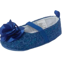 Little Me Sapatilhas Lace Glitter - Azul Medieval Online