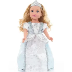 Little Adventures Sapatinhos e Tiara Boneca , Prata New