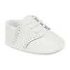 Baby Deer Sapato de berço de veado bebê, branco - tamanho 3 (6-9M) Clearance