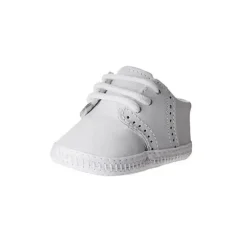 Baby Deer Sapato de berço de veado bebê sela de couro Oxford, branco Clearance