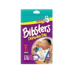 Sassy - Babador descartável Bibsters, tamanho de viagem 4 Ct Best
