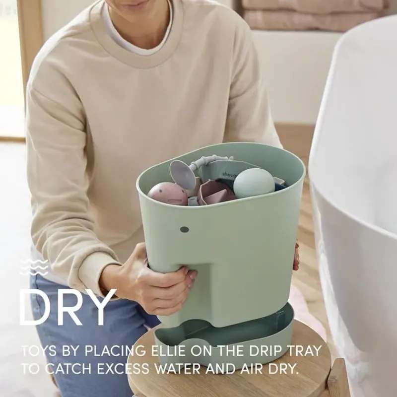 shnuggle__ellie_bath_toy__SKUHAFTCJn5_3.webp Shnuggle - Ellie Bath Toy Storage Scoop, Eucalyptus Green Outlet