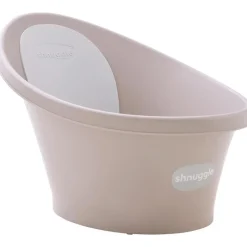 Shnuggle - Newborn Baby Bath With Plug, Taupe Clearance