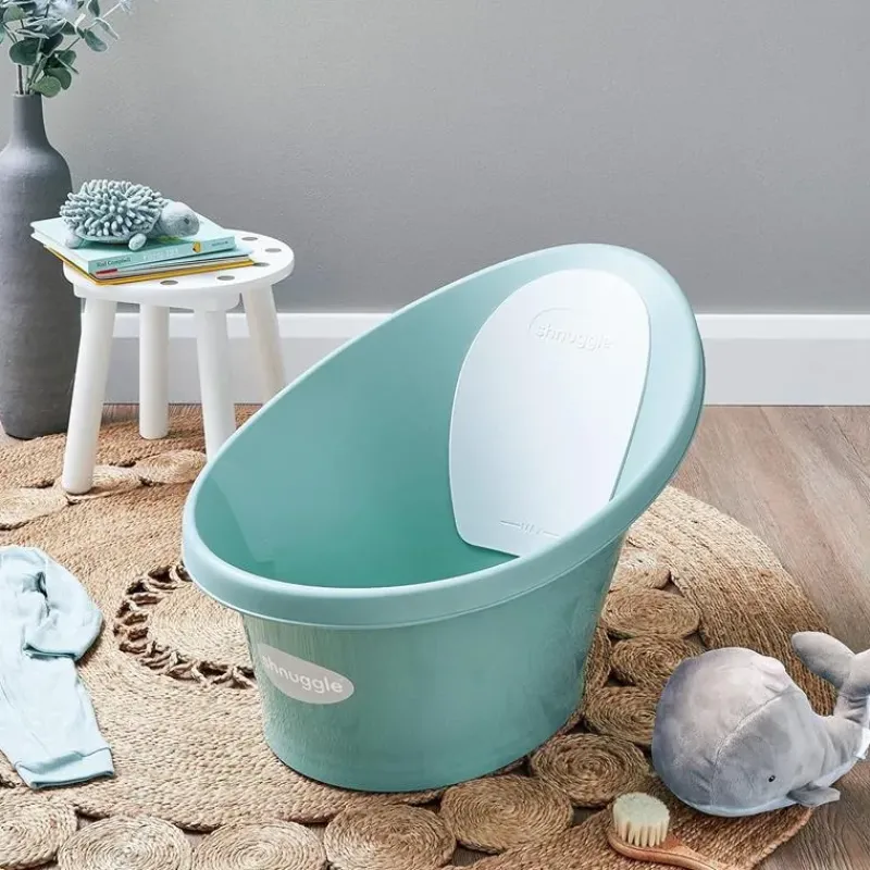 shnuggle__newborn_baby_ba_SKUuXAr1e6I_1.webp Shnuggle - Newborn Baby Bath With Plug, Eucalyptus Fashion