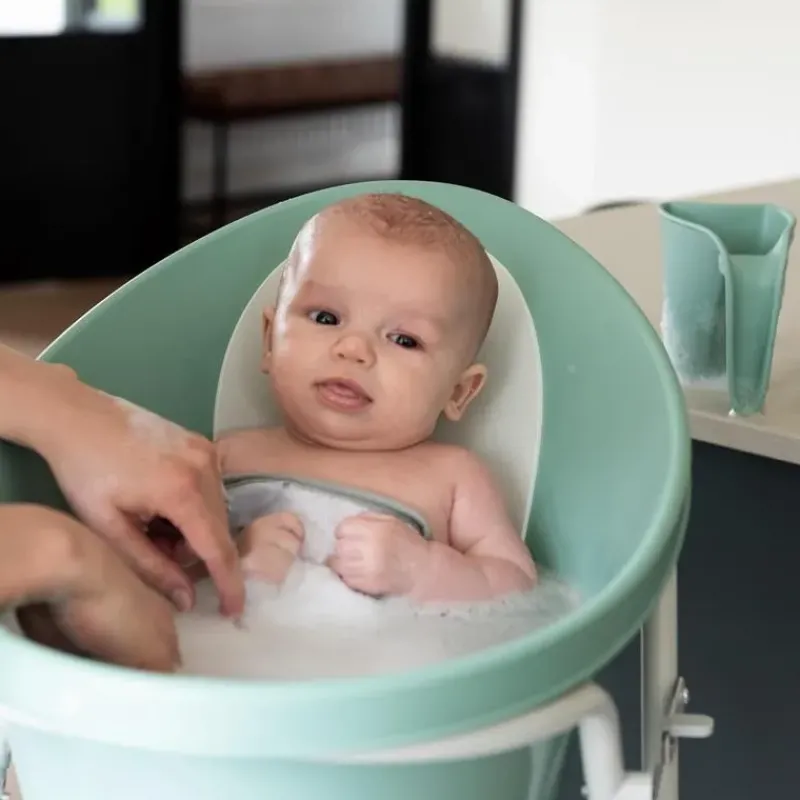 shnuggle__newborn_baby_ba_SKUuXAr1e6I_2.webp Shnuggle - Newborn Baby Bath With Plug, Eucalyptus Fashion