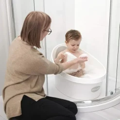 Shnuggle - Toddler Bath Tub, White & Grey Outlet