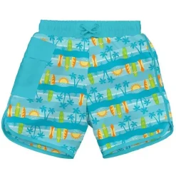 Iplay Shorts Pocket Board com Fralda de Natação Embutida - Aqua Surfboard Sunset Best