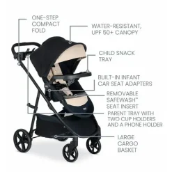Britax Sistema de viagem Willow Brook S + com base anti-rebote alpina - Sand Onyx Discount