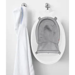 Skip Hop - Banheira para bebê, banheira inteligente de 3 estágios, conjunto essencial para banho de bebê Moby, White e Moby, cinza Best