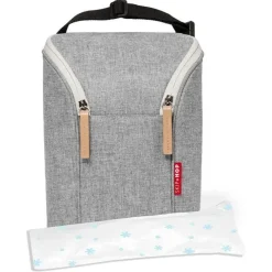 Skip Hop - Bolsa Dupla Garrafa Grab & Go, Cinza Melange Fashion