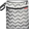 Skip Hop - Bolsa Molhada/Seca para Pegar e Levar, Listras Brancas/Cinzas (Chevron) Outlet